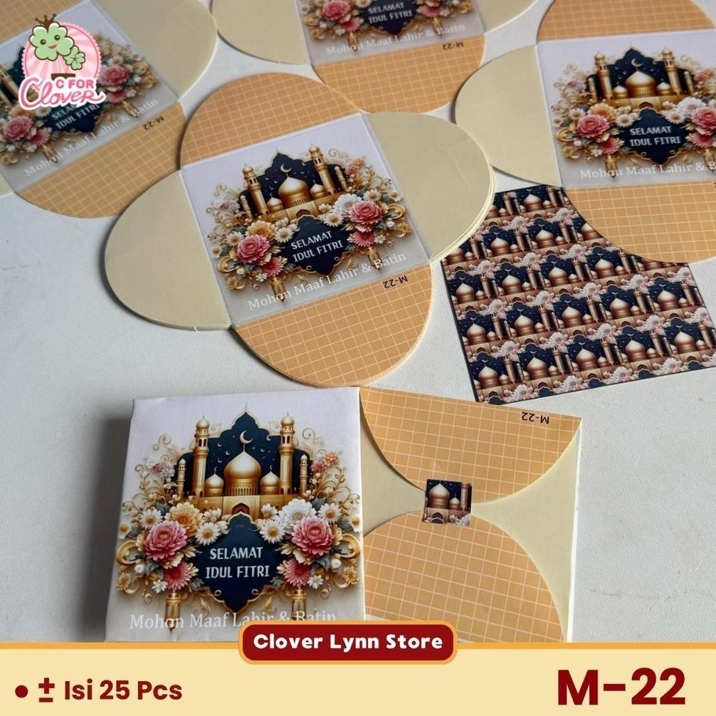 

m-4 DIY AMPLOP LEBARAN DENGAN GAMBAR KARAKTER IMUT thr hari raya kemenangan idul fitri minal aidin wal faizin Murah
