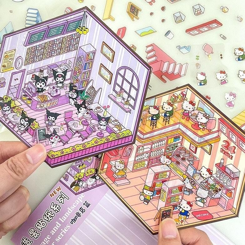 

fth-56 STORAGE AND LANDSCAPE STICKER DIY mainan anak tempelan kreatifitas busybook stiker Terlaris