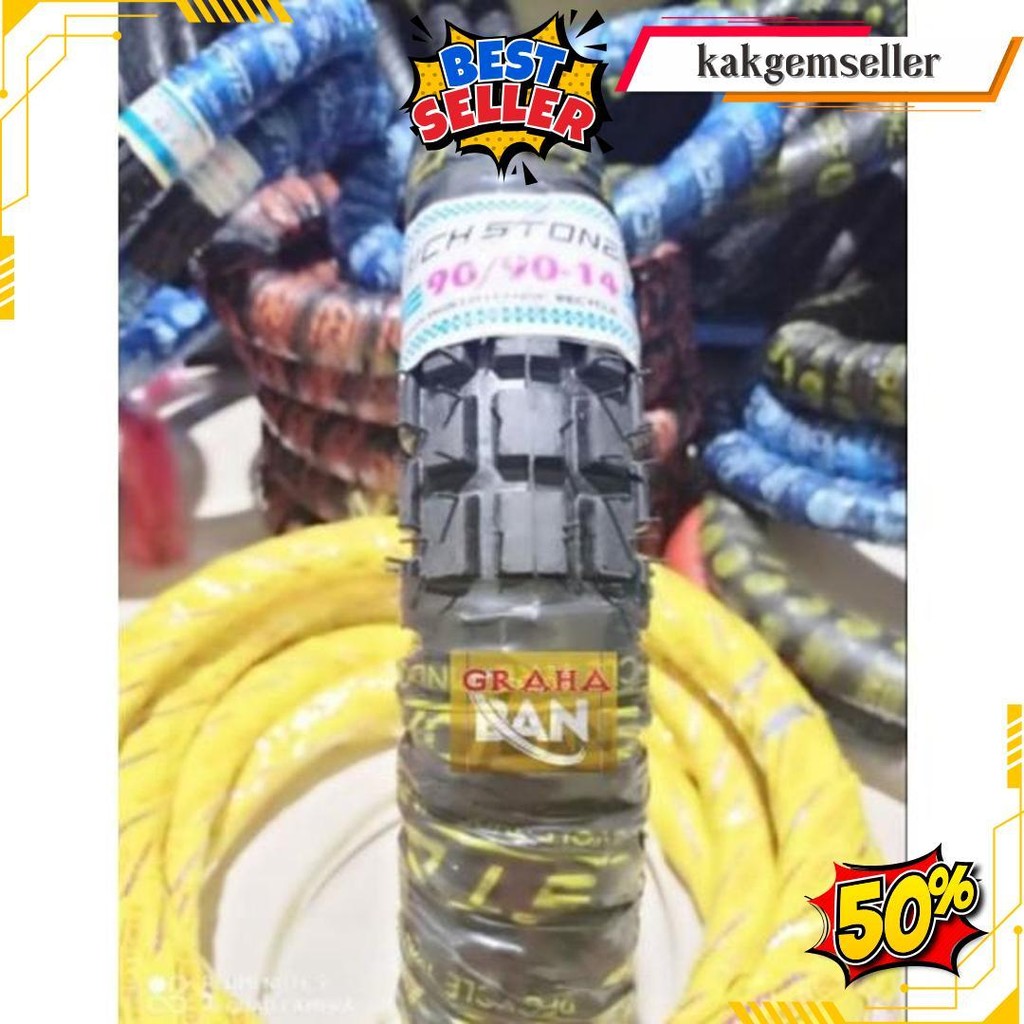 Ban Motor Metic Trail 90/90-14 Ban Tril Ring 14 Ban Tril Metic Honda Beat Vario Mio Fino Spacy Spin 