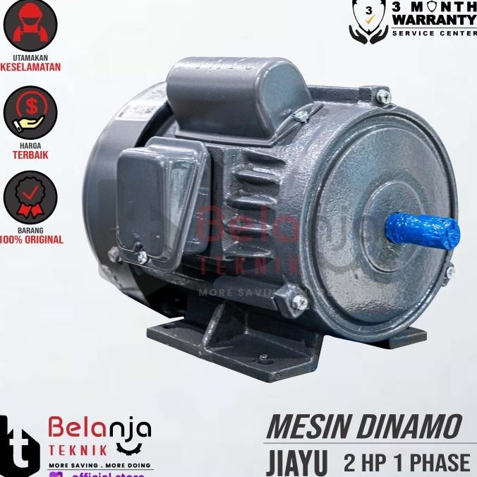 Jiayu Mesin Dinamo Electro Motor 2 HP 1 Phase 4 Pole