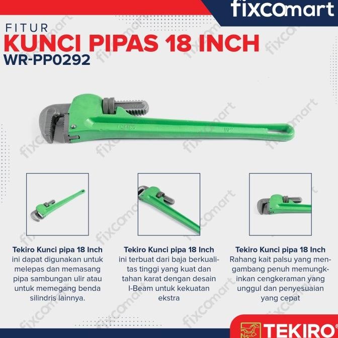 Murah Kunci Pipa Tekiro 18 Inch