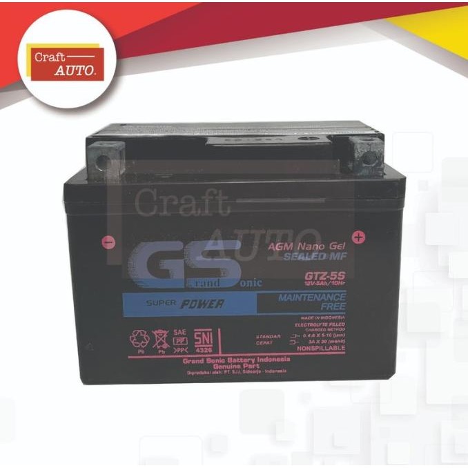 Aki Motor Honda CRF 150 L GS GTZ5S