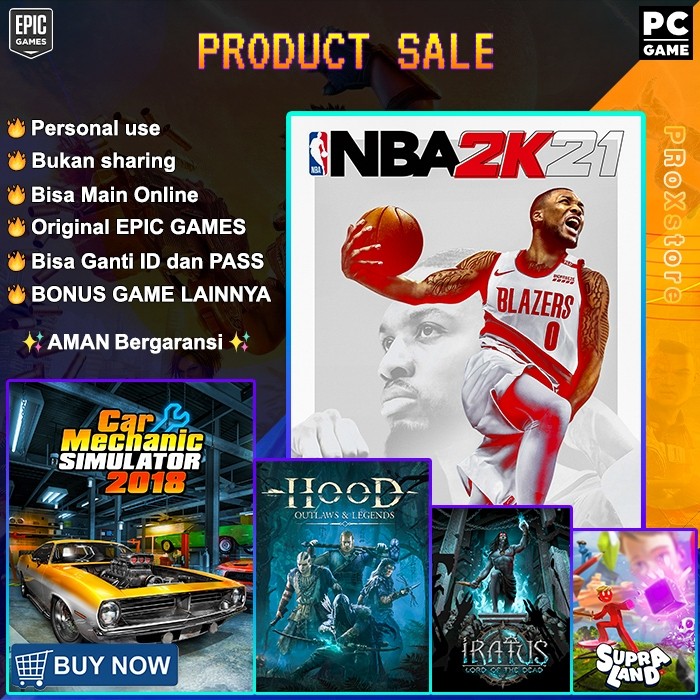 NBA 2K21 PC Game ORIGINAL ONLINE + EPIC GAMES