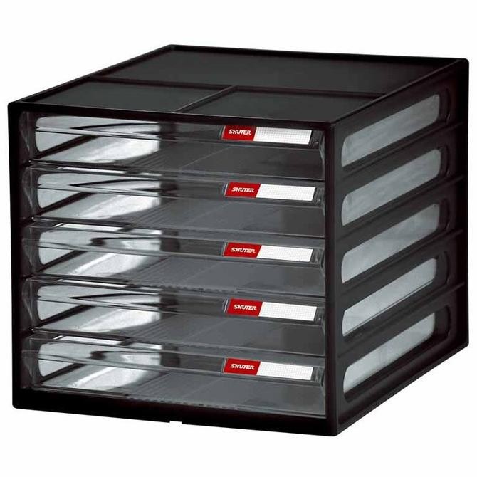 

Rak DD-105P/1205P Shuter Desk File Organizer (Black) GLM