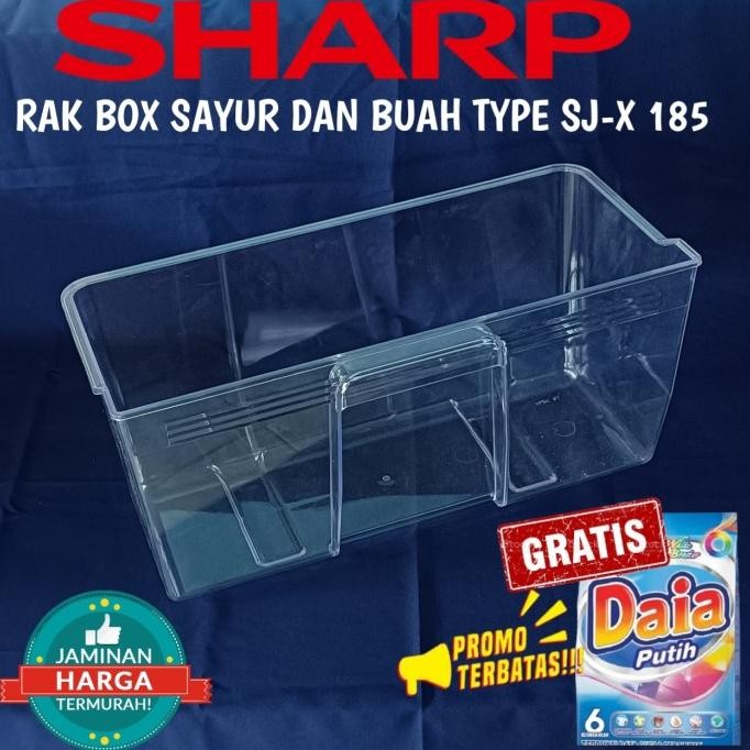 ------] RAK KULKAS BOX SAYUR DAN BUAH KULKAS SHARP 1 PINTU TYPE SJ-X185 ORI