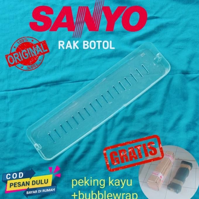 `````````] RAK BOTOL/RAK MINUM KULKAS SANYO 1PINTU BEKAS
