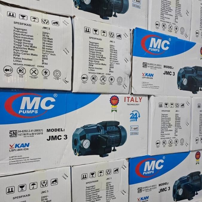 Mesin Pompa Air Nasional Mcpump Jet Pump 255(tanpa tabung)