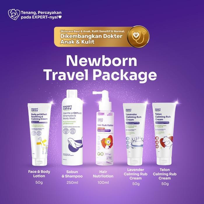 [Newborn Travel Kit] Expert Care - Newborn Travel Package | Expert Care 2 In 1 Gentle Wash 250Ml + E