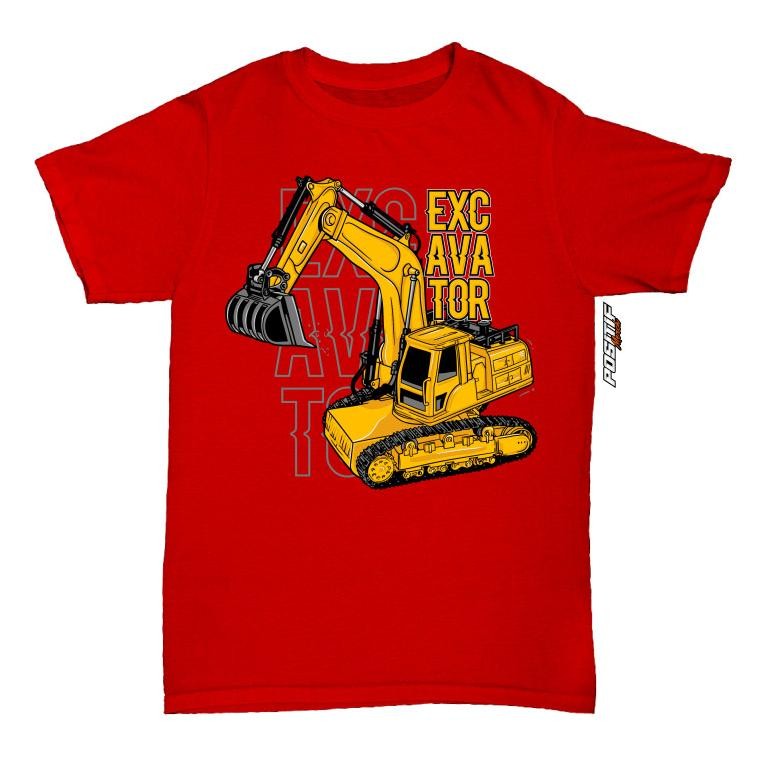 Kaos Anak Excavator Truk Alat Berat Distro Positif Merch Original