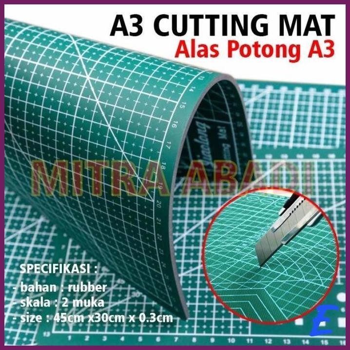 

| MTA | ALAS POTONG WORK CUTTING MAT PAD UKURAN A3 45 X 30 CM