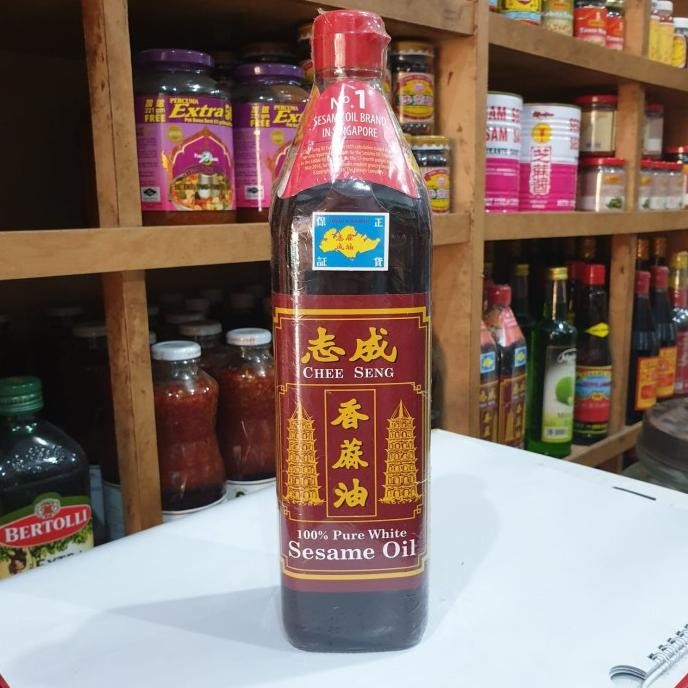 Chee Seng Double Pagoda 100% Pure White Sesame Oil/ Minyak Wijen Putih 750ml murah