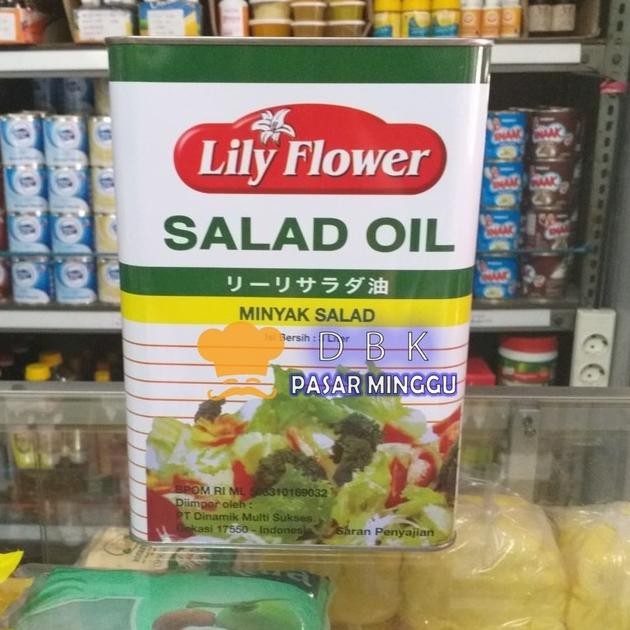 

lily flower salad oil 3lt / minyak salad murah