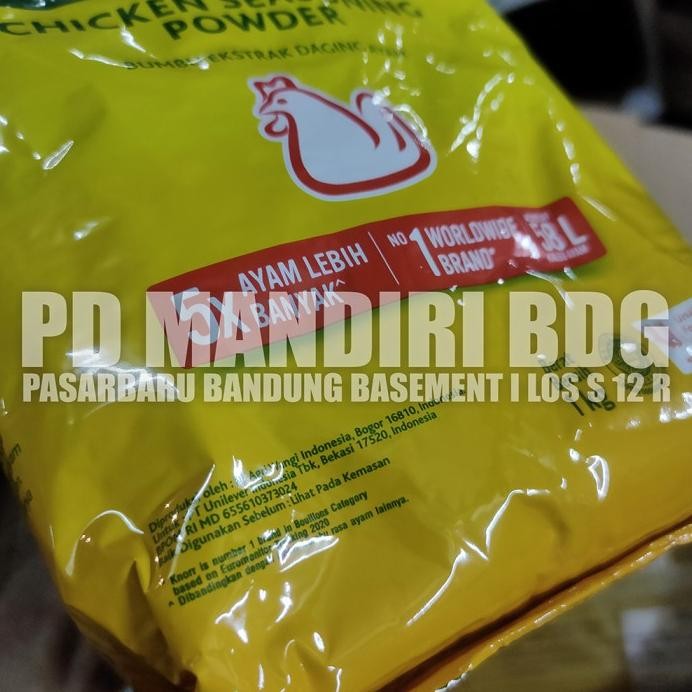 

KNORR CHICKEN SEASONING POWDER 1 KG / KALDU AYAM / REFILL / POUCH murah