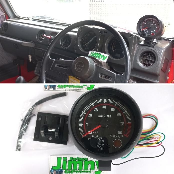 RPM METER MOBIL JIMNY TAKOMETER TACKOMETER BISA UNTUK KATANA UNIVERSAL READY