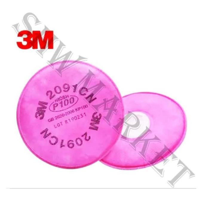 Filter Masker 3M 2091Cn P100 Particulate Filter P100 - 276 New Stok