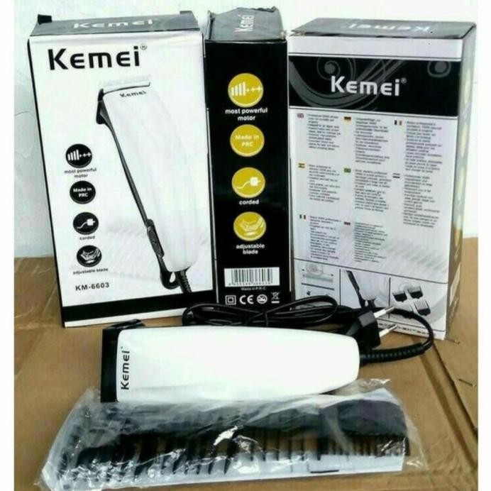 Alat Cukur Kemei KM 6603 / Mesin Cukur Rambut Listrik KM6603 murah