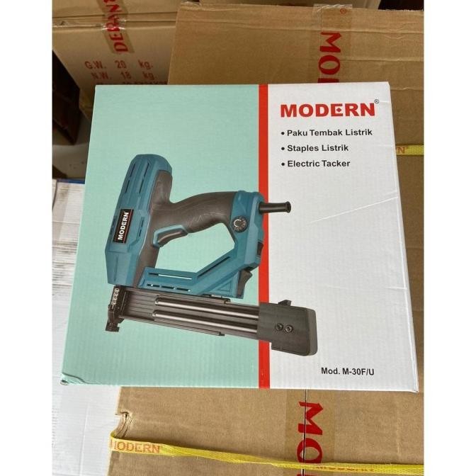 Mesin Alat Paku Tembak Listrik Modern M-30F/U / Gun Nailer Staples
