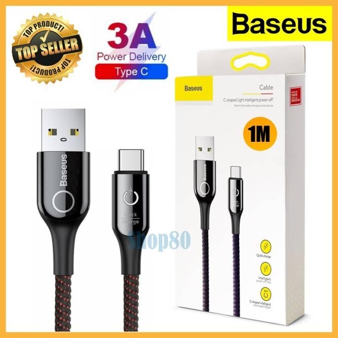 [Good] Baseus Auto Disconnect Type C Kabel Charger Fast Charging Cable PD QC