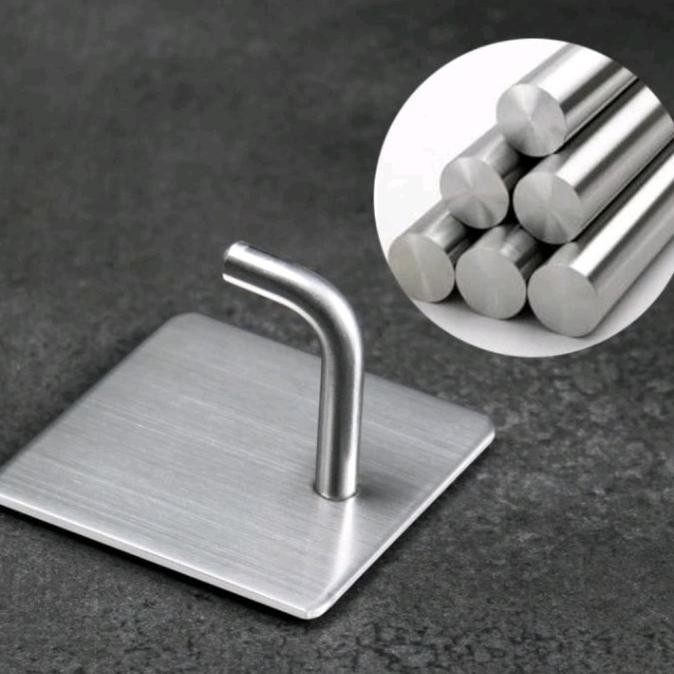 Kualitas terbaik] Gantungan Dinding Hook Hanger Gantungan Tembok Stainless Steel Kotak