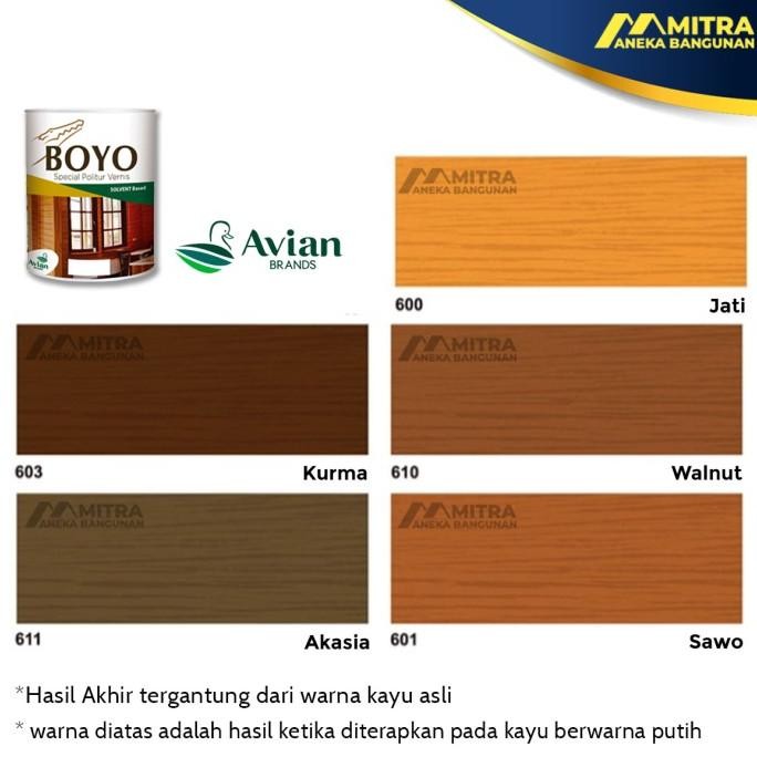 POLITUR BOYO AVIAN ANTI RAYAP JAMUR CAT VERNIS PLITUR KAYU 1 LITER JM23