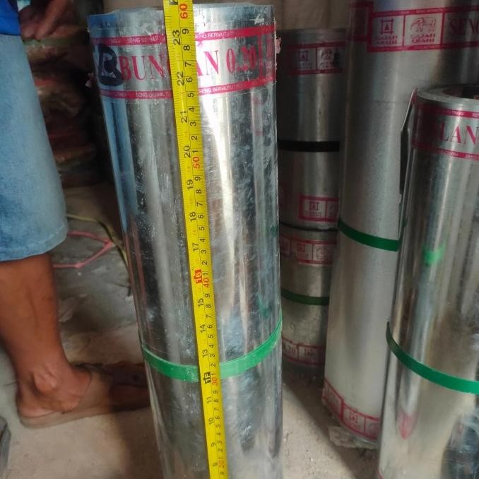 (:(:(:(] Seng talang galvanis 60 cm Seng plat polos BJLS 60cm roll isi 48 meter
