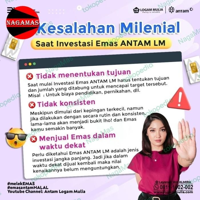 Logam Mulia Antam 3 Gram, Lm Antam, Emas Batangan Original Dan Terpercaya