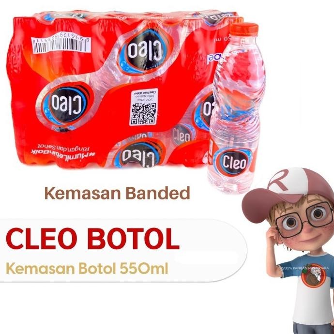 

(Good) CLEO BOTOL ECO SHAPE 550ML AIR MINERAL CLEO ECOSHAPE 550 ML DUS 24