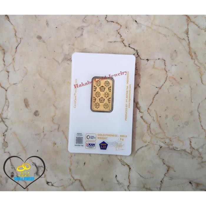 Emas Batangan Antam Logam Mulia Lm 24K Gold Bar Gold Fine Gold 5 Gram Original Dan Terpercaya