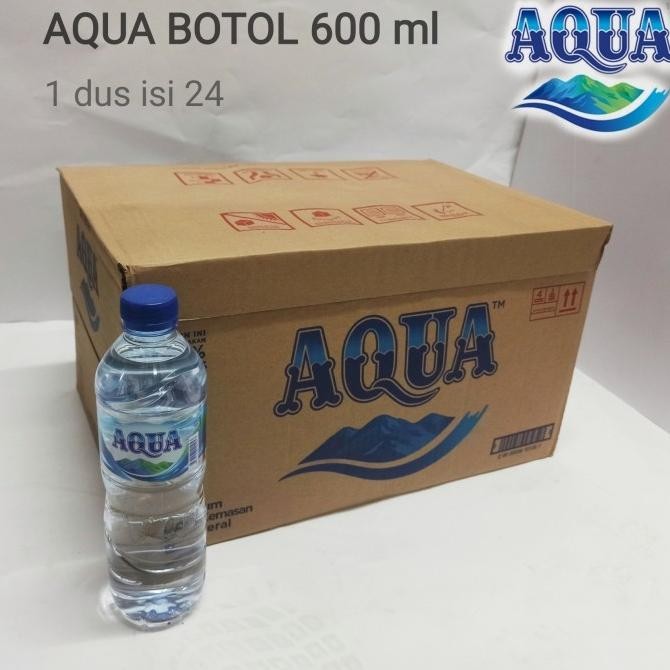 

(Good) Aqua botol 600ml air mineral 1 dus isi 24