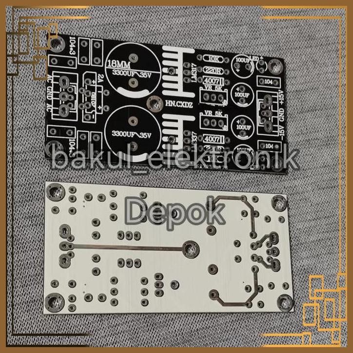 [BLE] PCB LM317t LM337t Linear Adjustable Filtering DC Power Supply