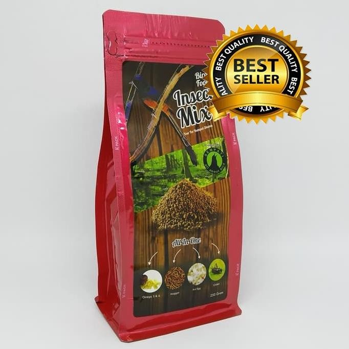 It34 INSECT MIX INSECTMIX BIRD FOOD SEMPATI 250GRAM PAKAN PUR VOER MAKANAN BURUNG MURAI KACER CENDET