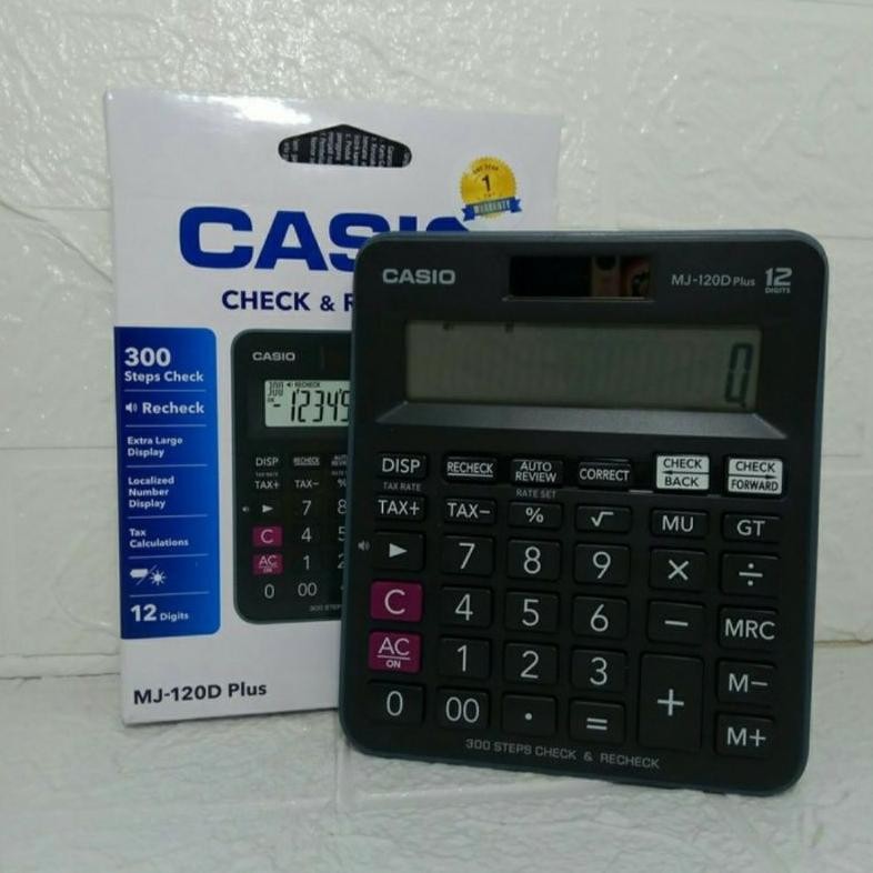 

hj-77 KALKULATOR MEJA ORIGINAL CASIO MJ120D PLUS - Check & Correct Calculator Desktop Murah