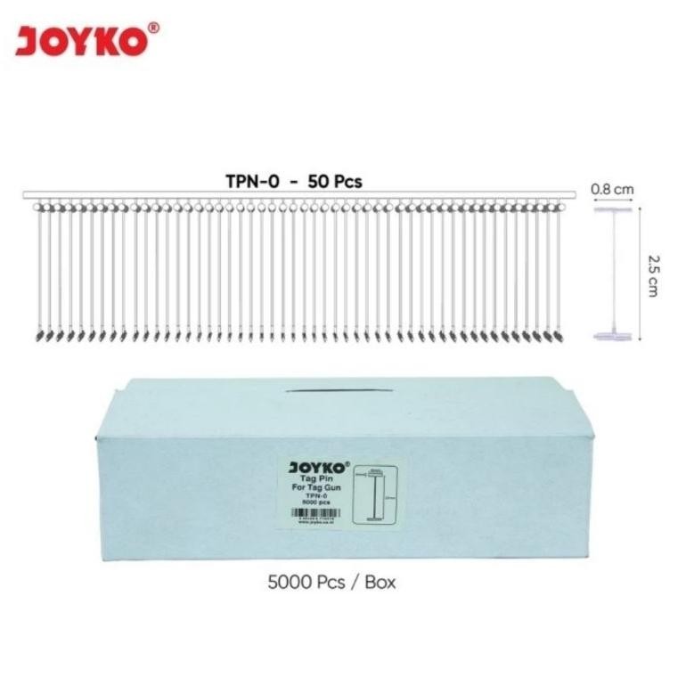 

Promo Spesial!! Joyko TPN-0 Tag Pin 1 Box isi 5000pc Refill Tag Gun Label Harga / Merk Premium