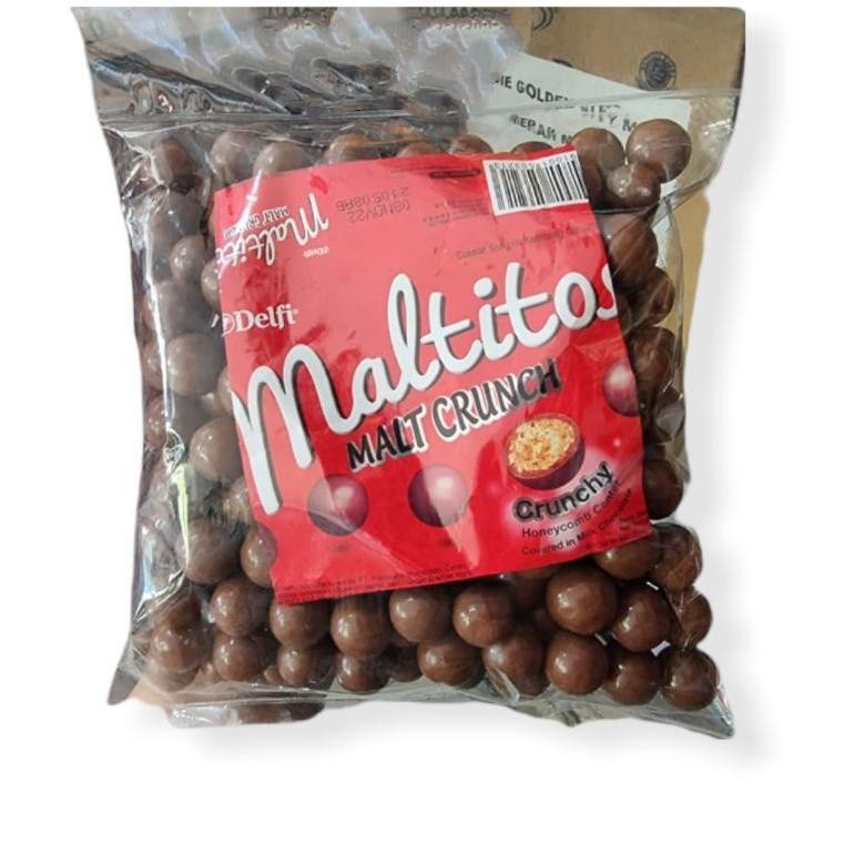 

To94 coklat kiloan cokelat delfi maltitos isi biscuit crunchy 500gr Viral