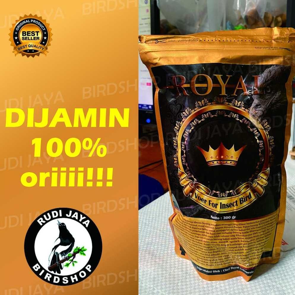CQ37 VOER ROYAL BESAR 300GRAM PAKAN MAKANAN KHUSUS BURUNG PEMAKAN SERANGGA PROTEIN TINGGI TANPA EF M