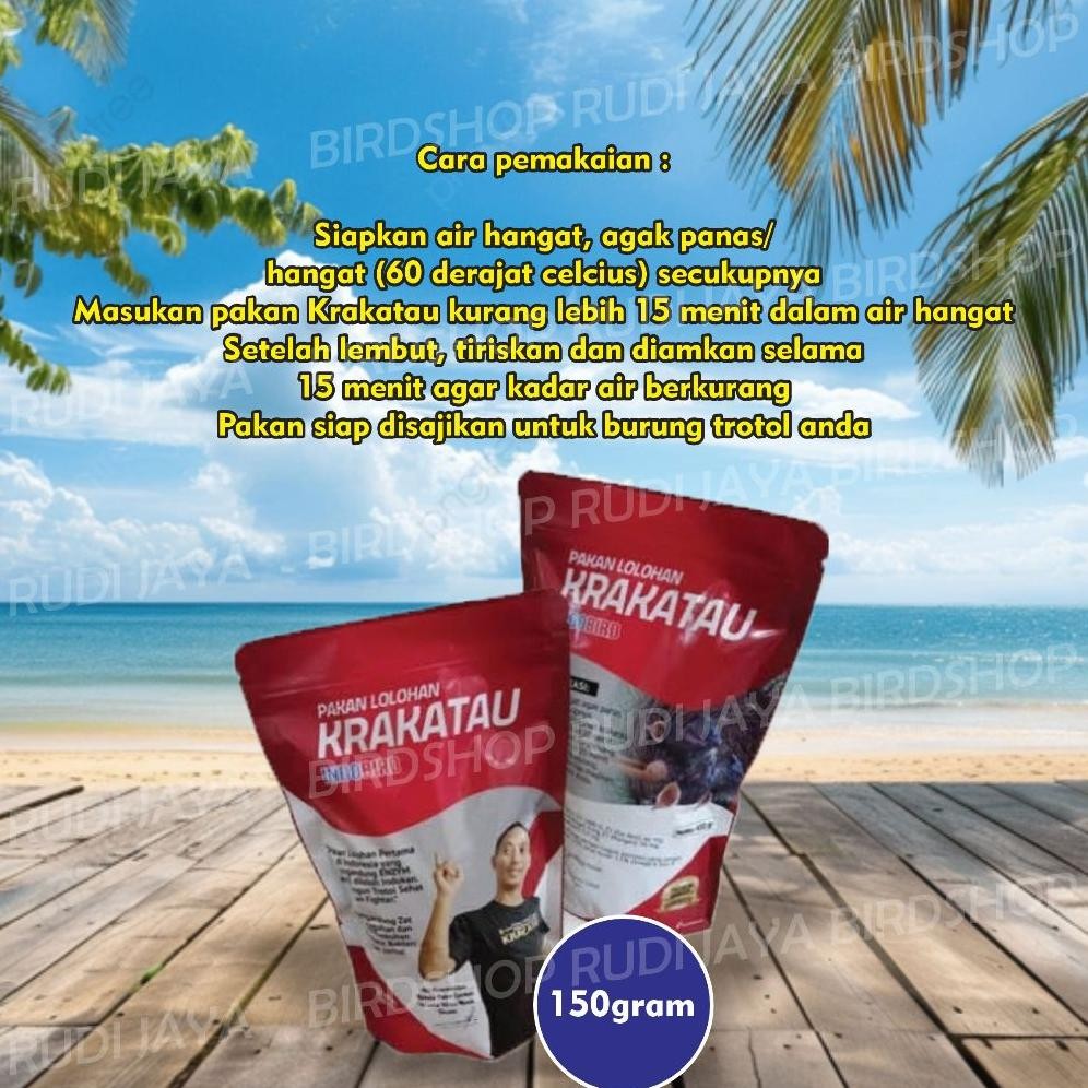 gfd-6 KRAKATAU PELET PAKAN LOLOH MAKANAN ANAKAN BURUNG MURAI KACER CUCAK ROWO LOLOHAN PIYIK BABY BUR