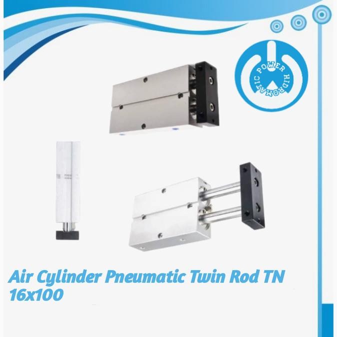 Air Cylinder Pneumatic Twin Rod Tn 16X100 New Stok