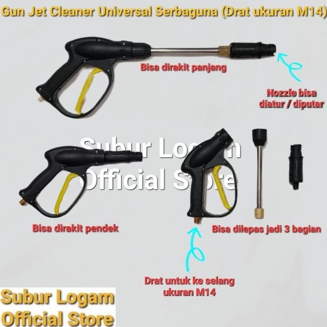 *:*:*:*:*] Gun Semportan Tembakan Jet Cleaner Drat M14 Universal Umum KDK