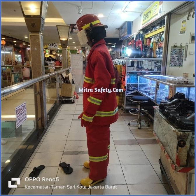 Seragam Pemadam Kebakaran Lengkap  / Set Baju Pemadam Lengkap New Stok