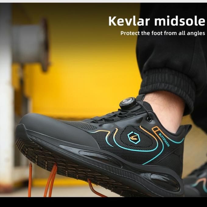 Sepatu Safety Pria Ujung Besi Sporty Original Safety Shoes Import New Stok