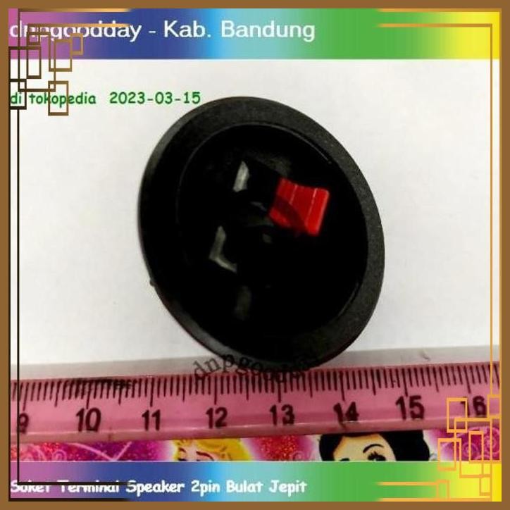 [DNP] Soket Terminal Speaker 2pin Bulat Jepit