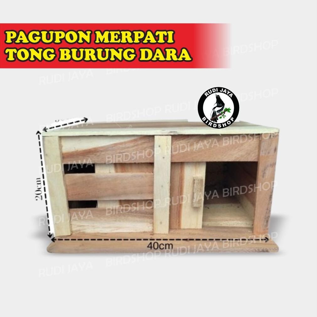 dg-4 GUPON Pagupon Merpati Tong Burung Dara Murah Pintu Geser Slorok Model Sekat Bahan Kayu Kuat Ter