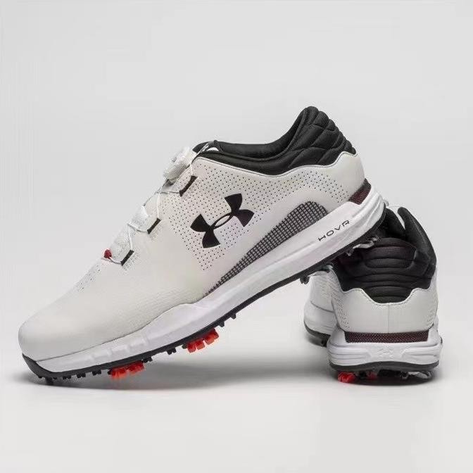 Under Armour Sepatu Golf Pria Tahan Air Non-Slip Bernapas Spin Button