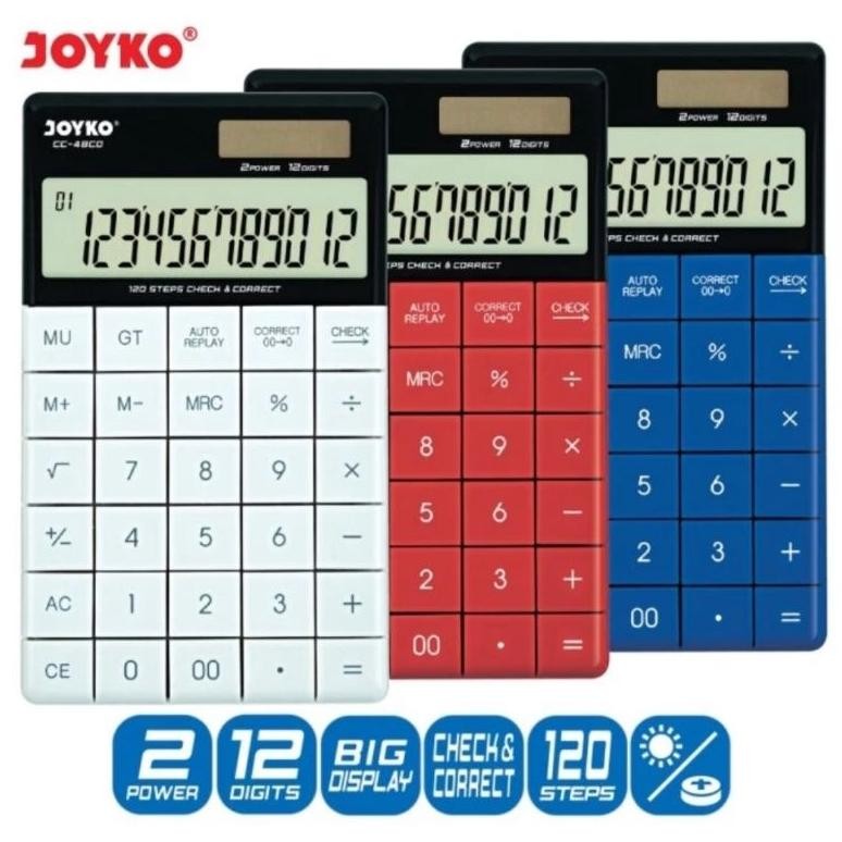 

COD Kalkulator JOYKO CC 48CO - Calculator Check & Correct 12 Digit (Bisa Cek Ulang) Viral