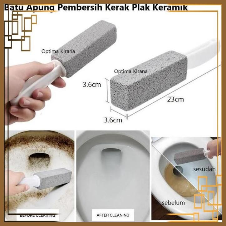 [TPK] Batu Apung Pumice Stone Brush Gosok Kerak Plak Keramik Dapur Toilet WC