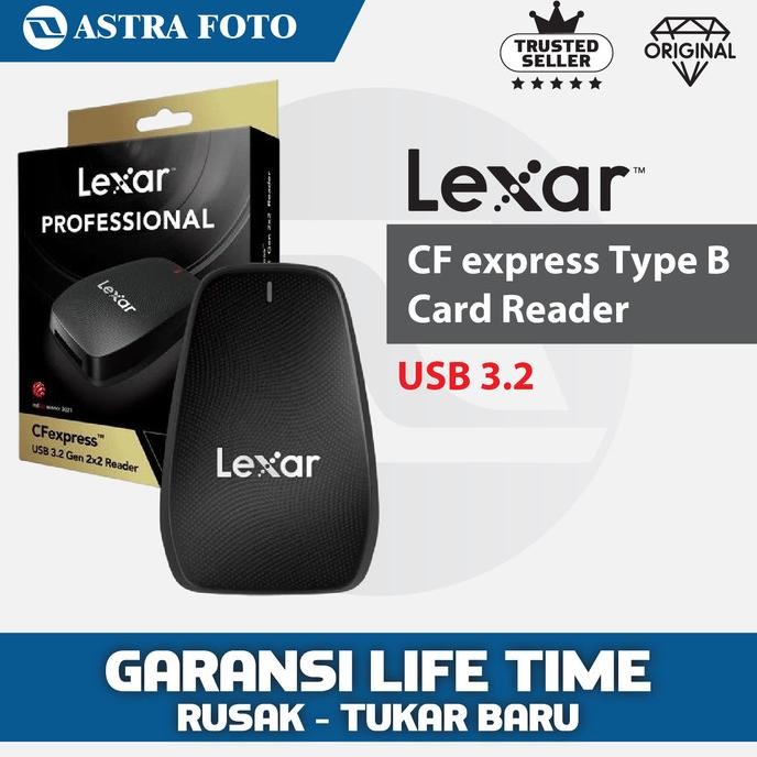 Lexar Professional Card Reader Cf Express Type B Usb 3.2 Lrw550U Ori Co
