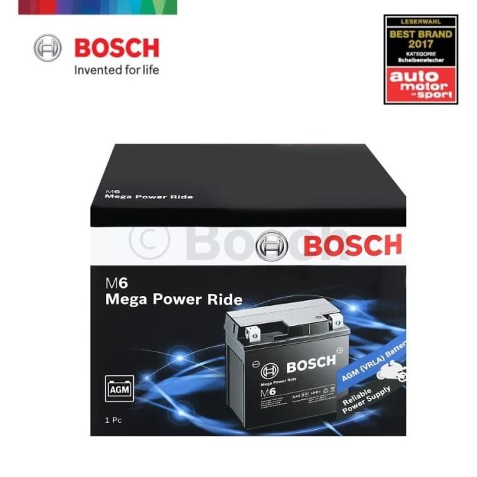 Murah Aki Motor Yamaha Jupiter Z (2003-2006) Bosch RBT-6A Non COD