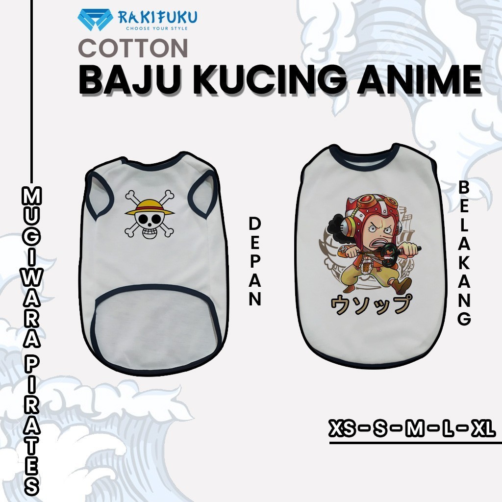 baju kucing anjing lucu anime one piece usopp