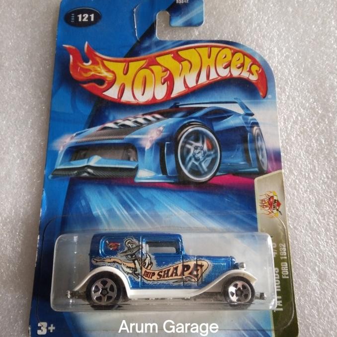 Hot Wheels Ford 1932. 32 Ford Delivery. Card Tat Rods Series Tahun 2003. Base Besi.