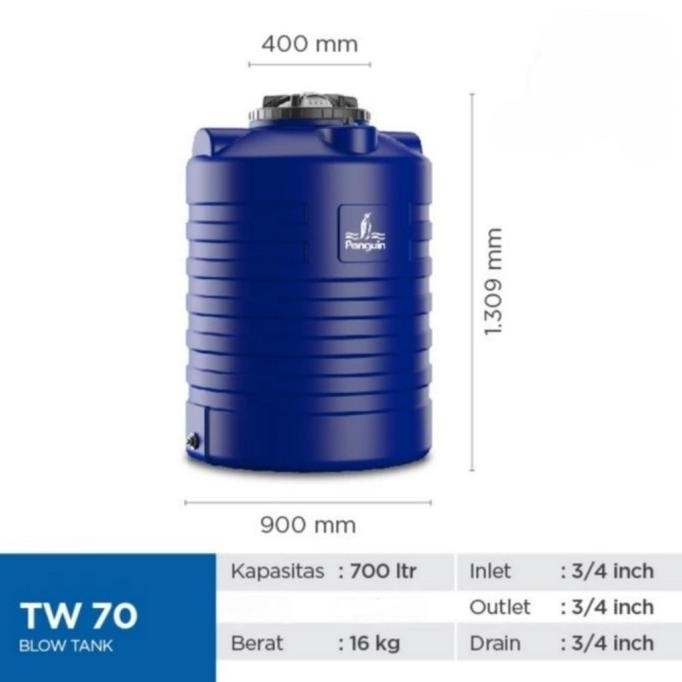 Terjangkau Tangki Air Penguin Toren Air Penguin 700 Liter Tw 70